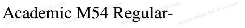 Academic M54 Regular字体转换